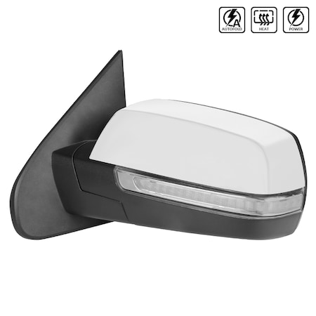 Spec-D Tuning Gmc Sierra Or Chevy Silverado Left Side Mirror - Chrome 2014-2016 RMV-SIV14CHP-AT-FS-L
